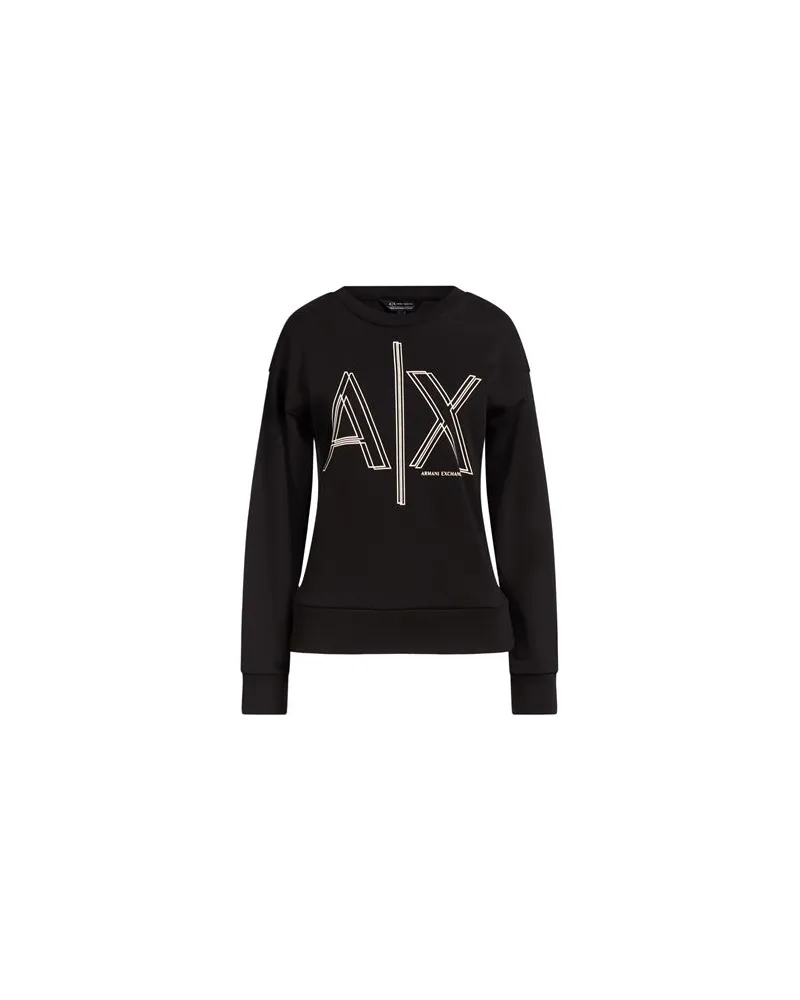Armani Exchange TOPS - Sweatshirtsauf YOOX.COM Schwarz