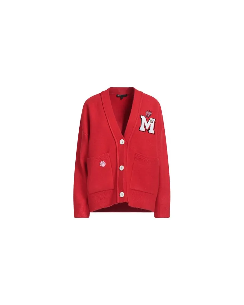 Maje STRICKWAREN - Strickjackenauf YOOX.COM Rot