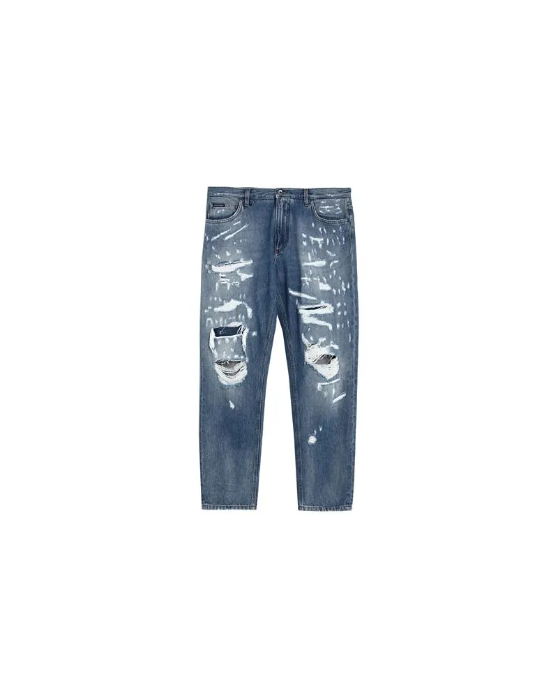 Dolce & Gabbana HOSEN & RÖCKE - Jeanshosenauf YOOX.COM Blau