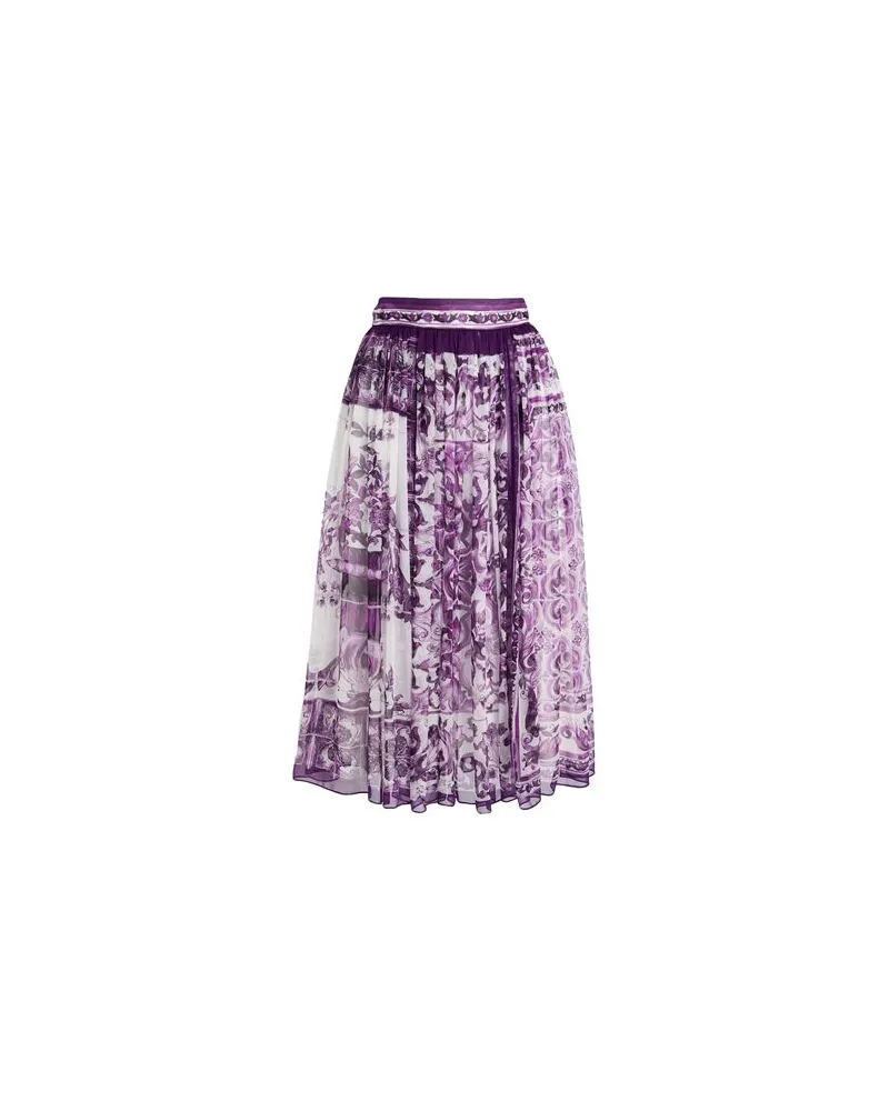 Dolce & Gabbana HOSEN & RÖCKE - Midi-Röckeauf YOOX.COM Violett