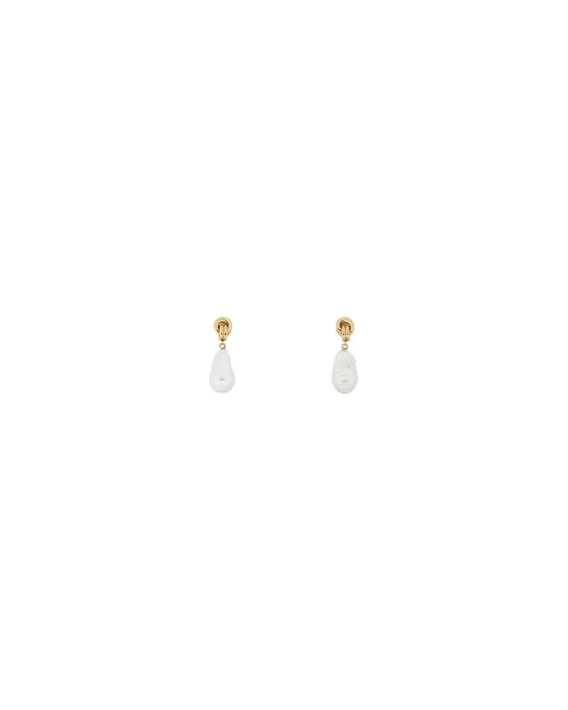 Shyla CHUNKY-KNOT-EARRINGS-PEARL - SCHMUCK und UHREN - Ohrringeauf YOOX.COM Elfenbein