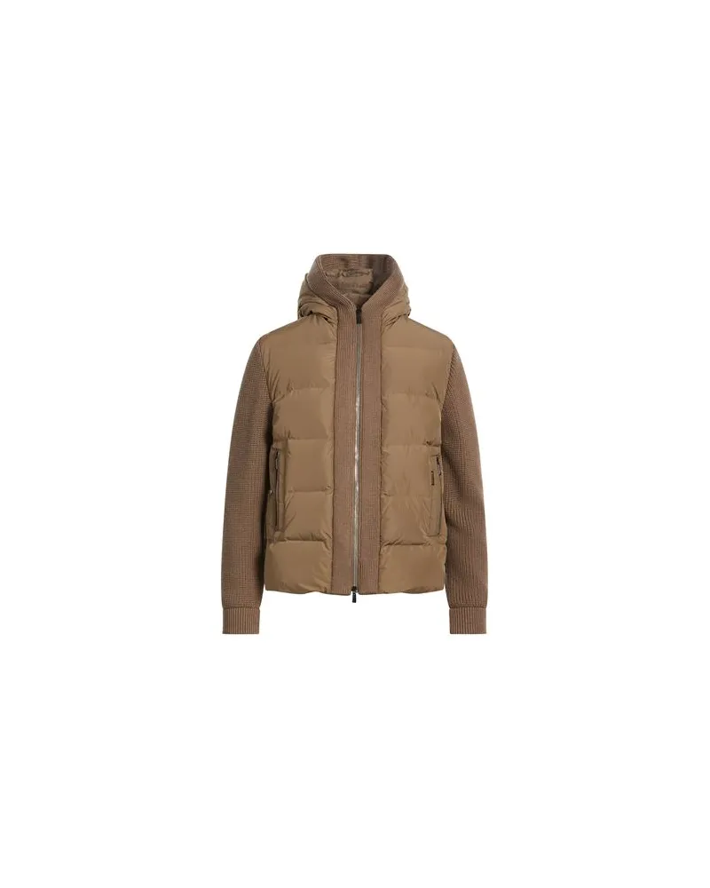 MOORER JACKEN & MÄNTEL - Pufferjacken & Daunenjackenauf YOOX.COM Khaki