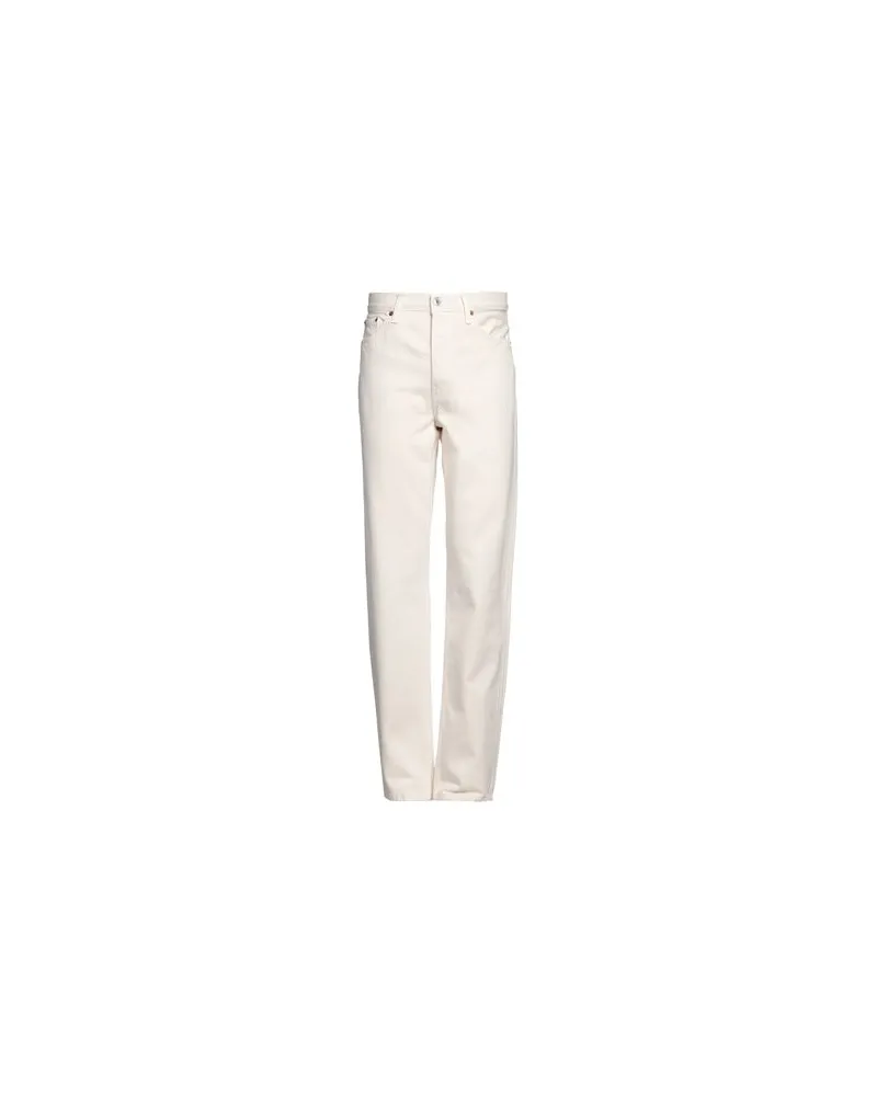 RE/DONE HOSEN & RÖCKE - Jeanshosenauf YOOX.COM Cremeweiß