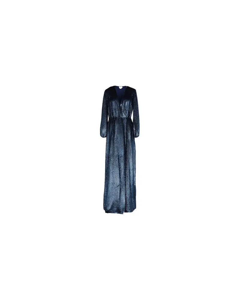 Elisabetta Franchi KLEIDER - Maxi-Kleiderauf YOOX.COM Blau
