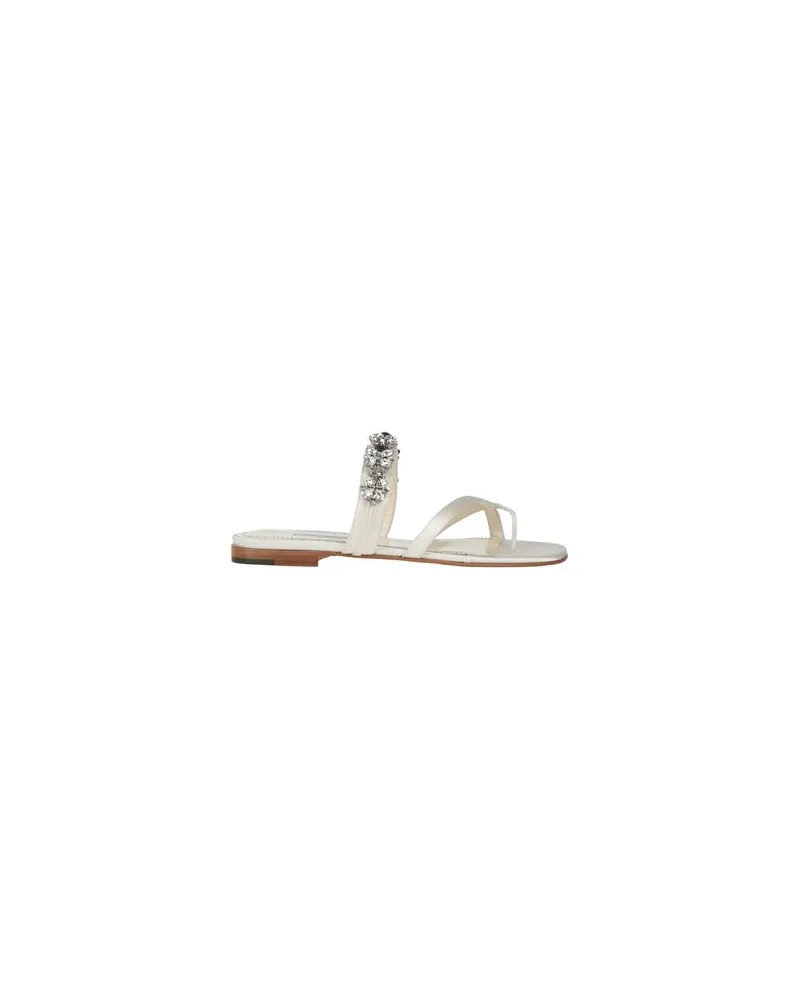 Manolo Blahnik SCHUHE - Zehentrennerauf YOOX.COM Elfenbein