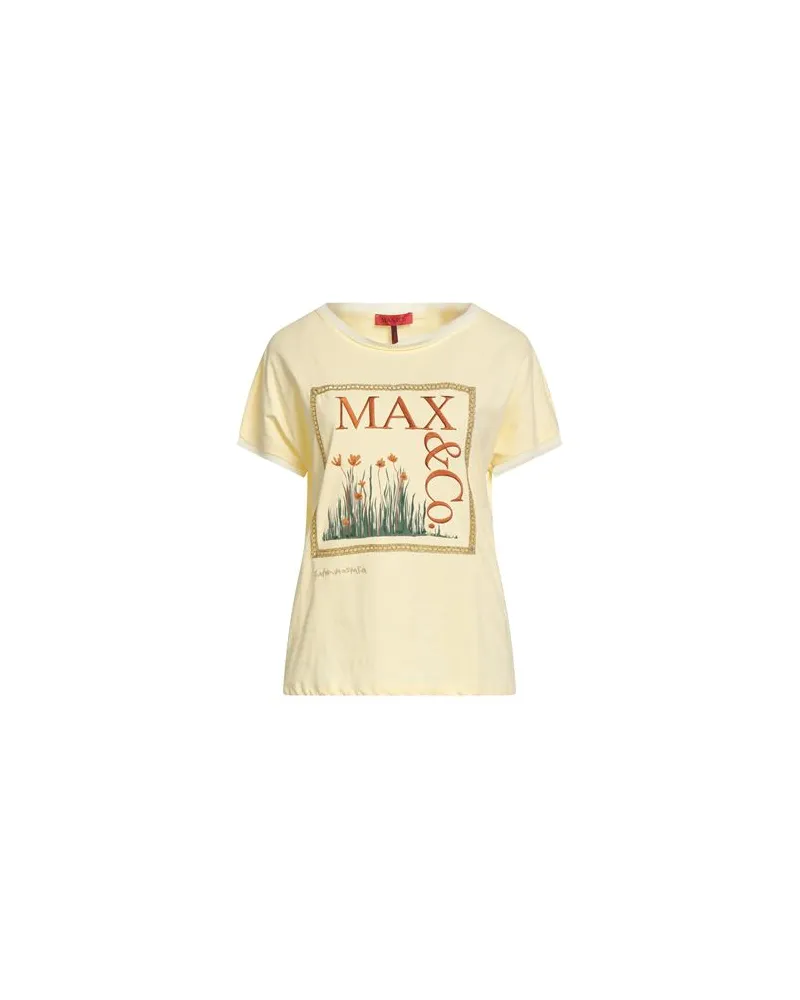 MAX&Co. TOPS - T-shirtsauf YOOX.COM Pastellgelb