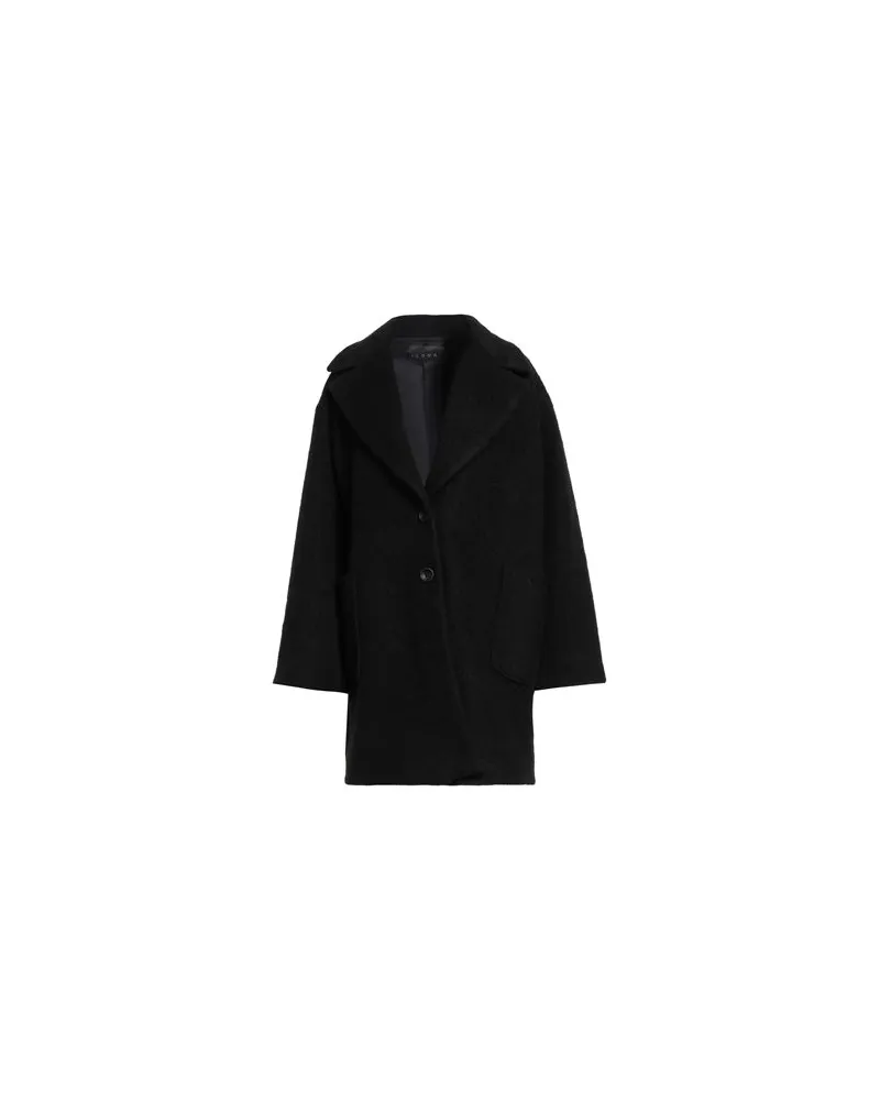 Icona By Kaos JACKEN & MÄNTEL - Mäntelauf YOOX.COM Schwarz