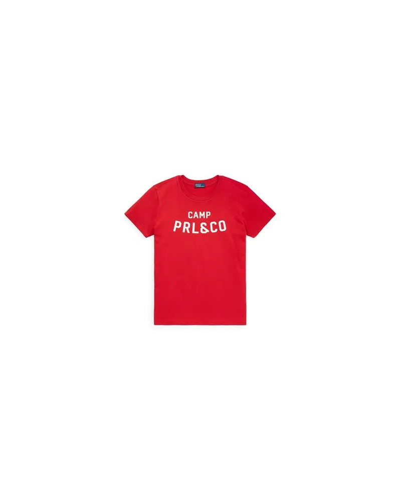 Ralph Lauren LOGO COTTON JERSEY TEE  - TOPS - T-shirtsauf YOOX.COM Rot