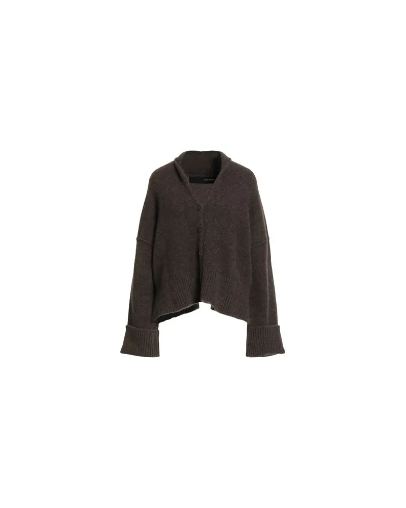 Isabel Benenato STRICKWAREN - Strickjackenauf YOOX.COM Dunkelbraun