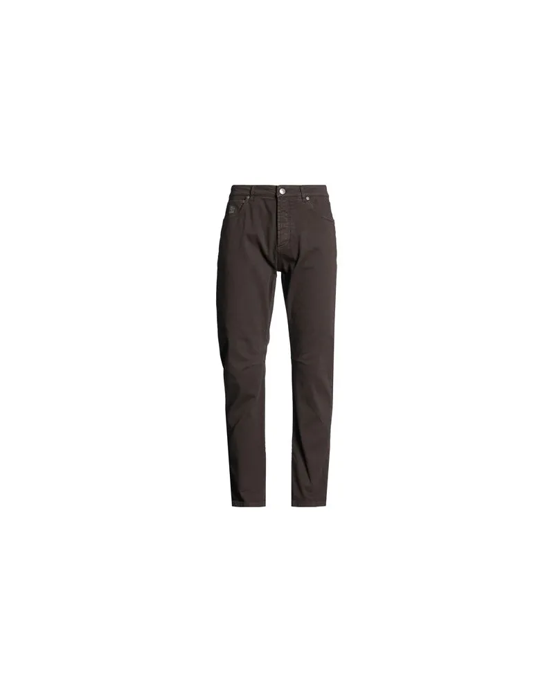 Brunello Cucinelli HOSEN & RÖCKE - Jeanshosenauf YOOX.COM Dunkelbraun