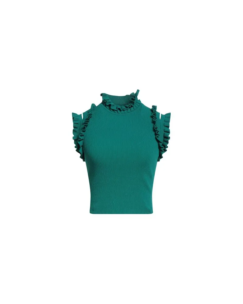 Elisabetta Franchi TOPS - Topsauf YOOX.COM Smaragdgrün