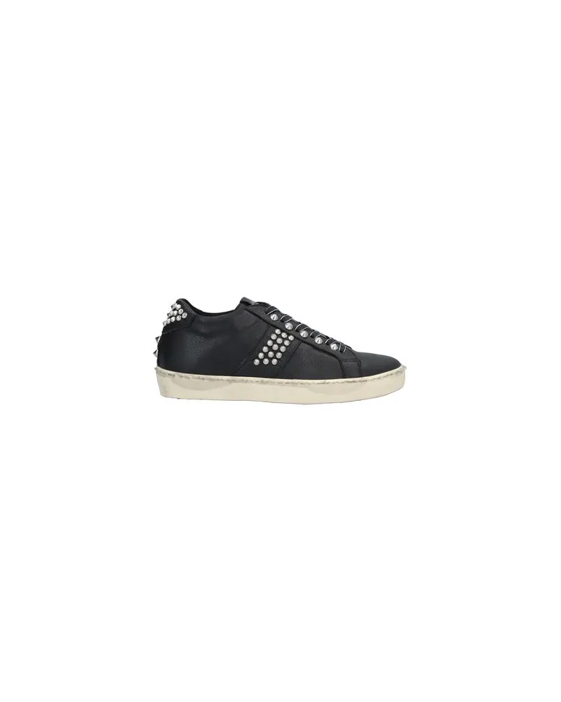Leather Crown SCHUHE - Sneakersauf YOOX.COM Schwarz