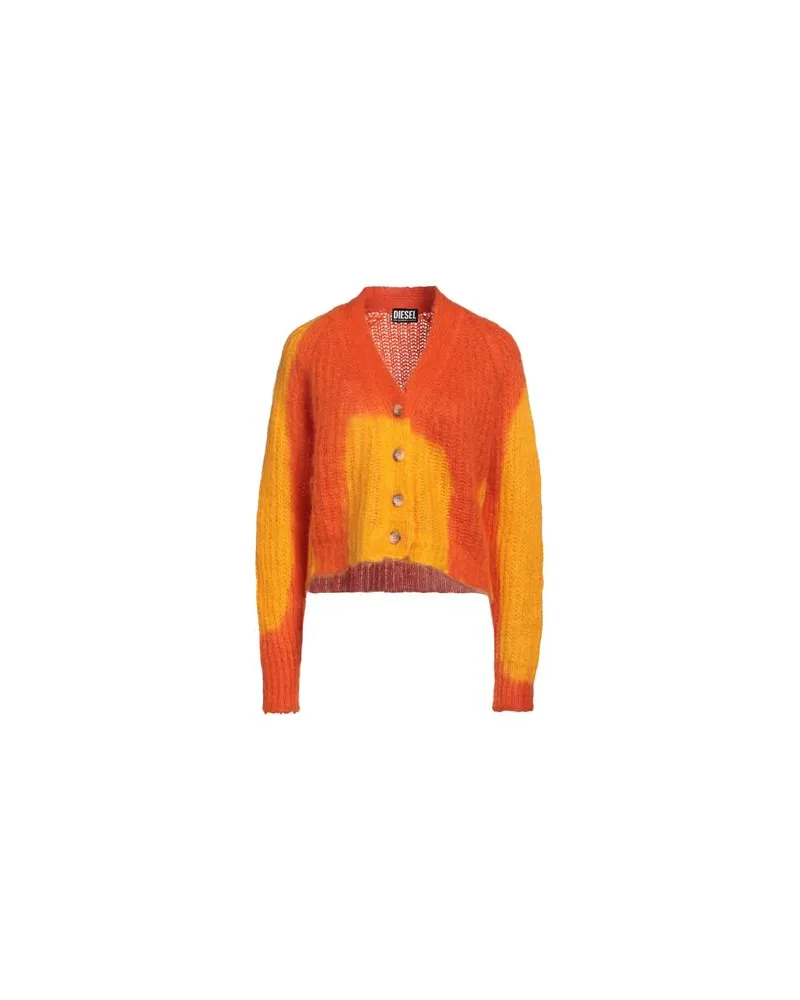 Diesel STRICKWAREN - Strickjackenauf YOOX.COM Orange