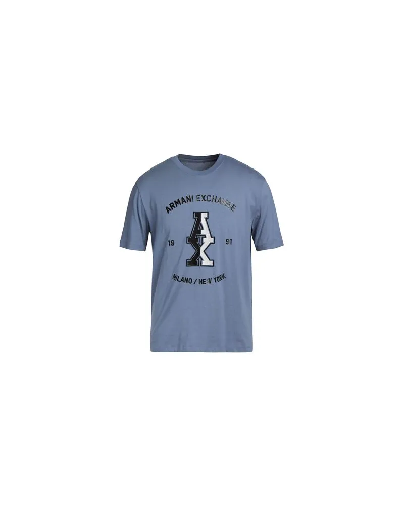 Armani Exchange TOPS - T-shirtsauf YOOX.COM Taubenblau