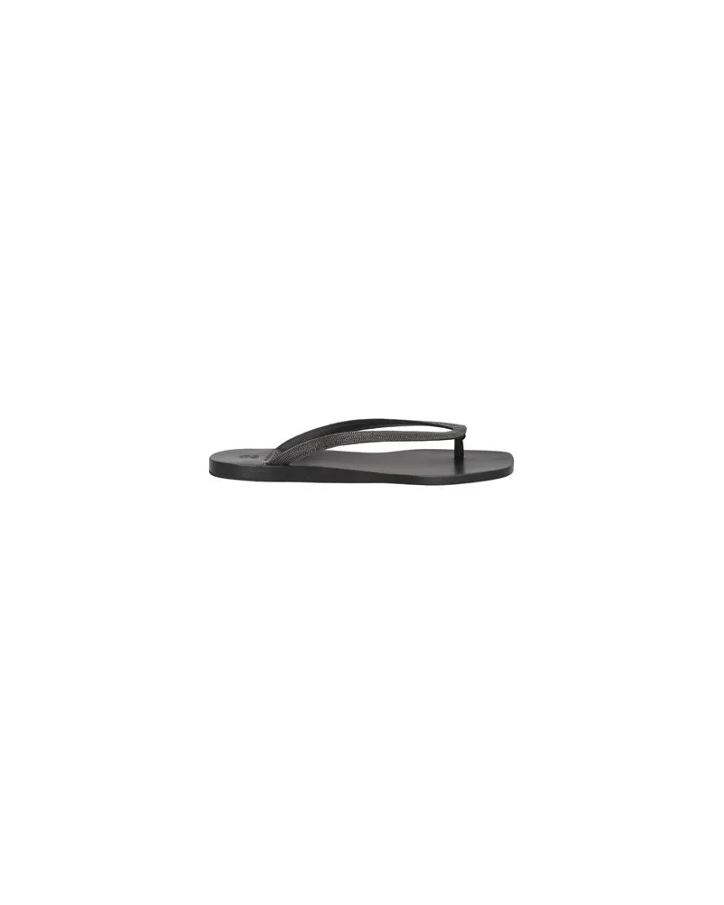 Brunello Cucinelli SCHUHE - Zehentrennerauf YOOX.COM Schwarz