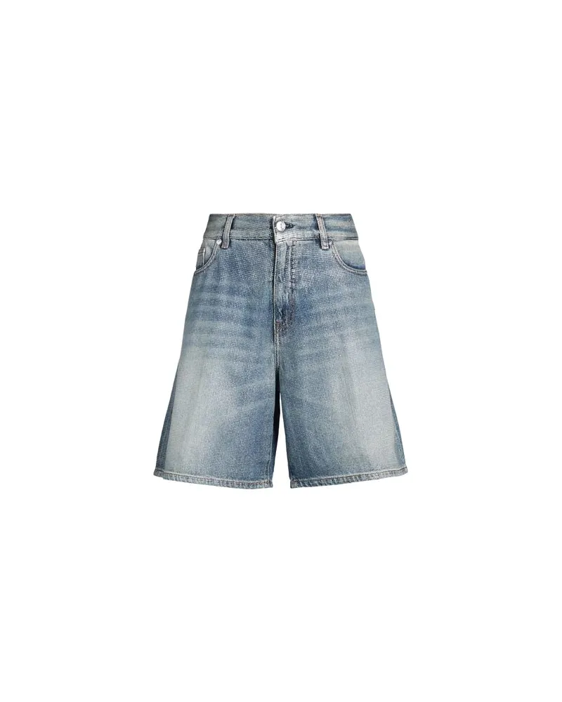 nine:inthe:morning HOSEN & RÖCKE - Jeansshortsauf YOOX.COM Blau