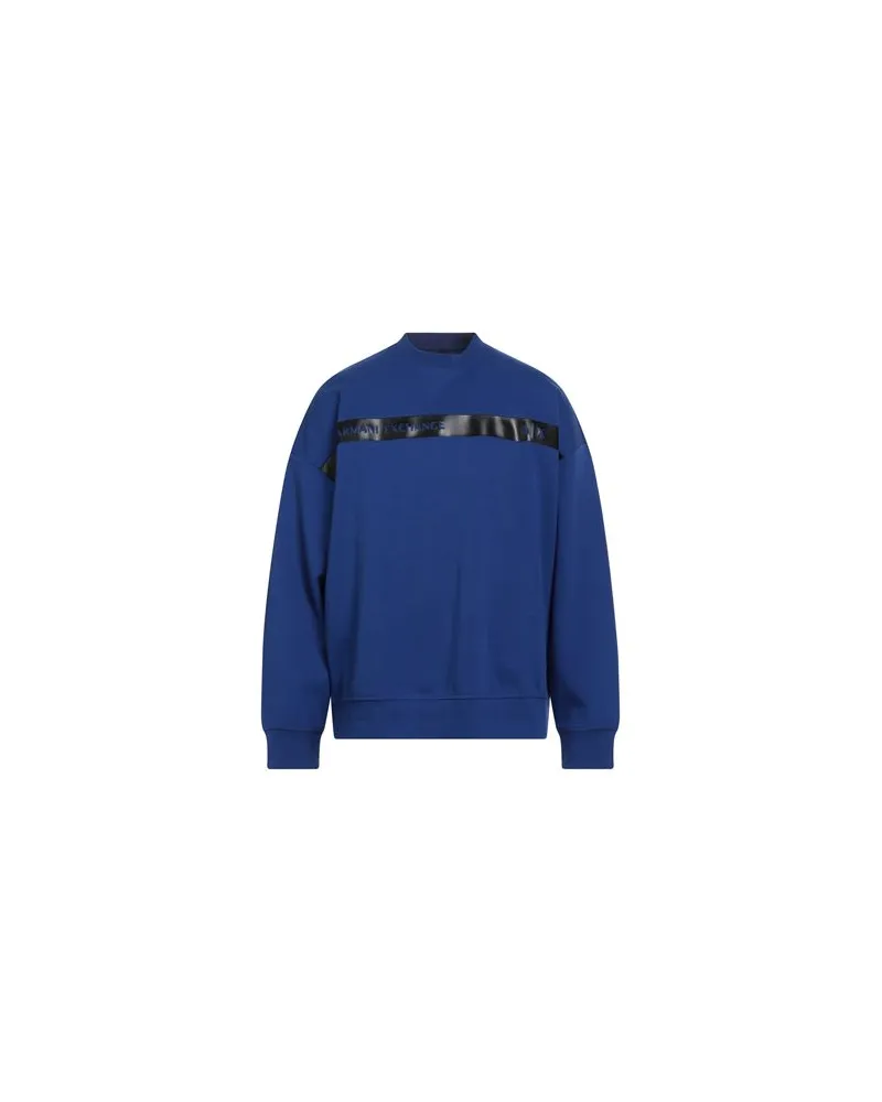 Armani Exchange TOPS - Sweatshirtsauf YOOX.COM Blau