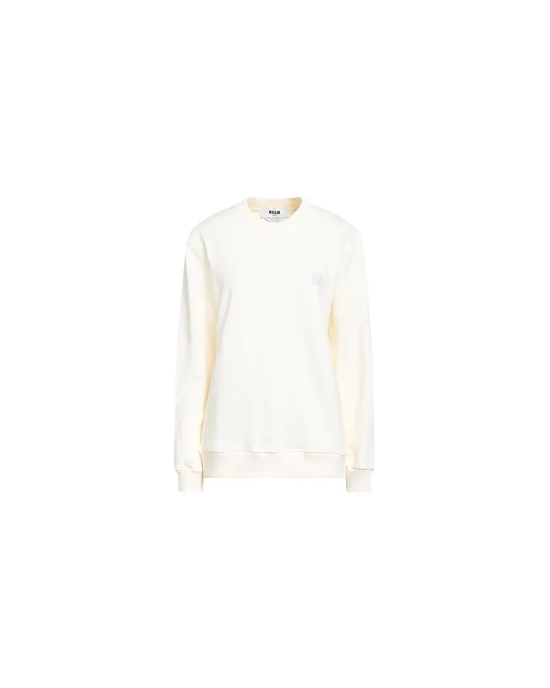 MSGM TOPS - Sweatshirtsauf YOOX.COM Cremeweiß