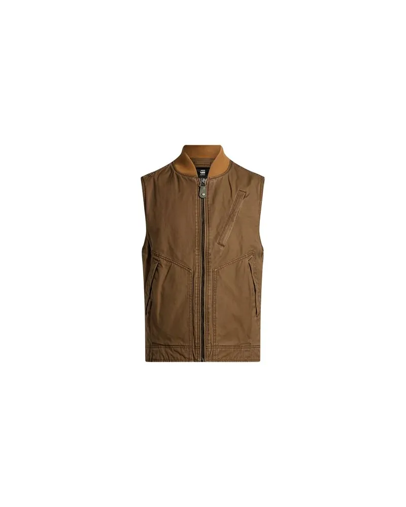 G-STAR RAW JACKEN & MÄNTEL - Westenauf YOOX.COM Hellbraun