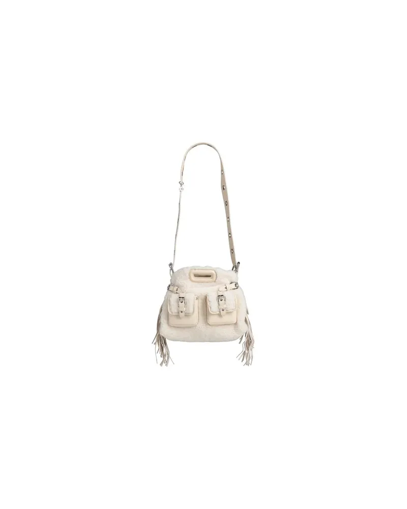 Maje TASCHEN - Schultertaschenauf YOOX.COM Cremeweiß