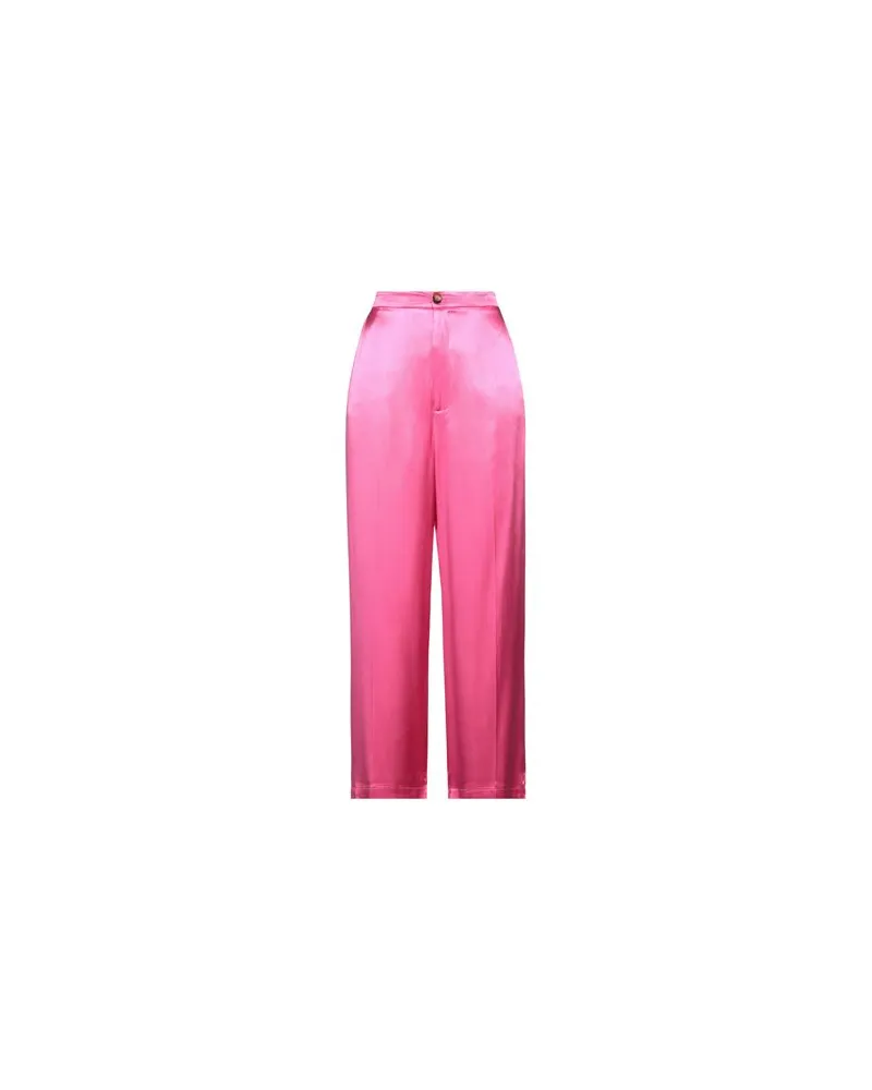 SOLOTRE HOSEN & RÖCKE - Hosenauf YOOX.COM Fuchsia