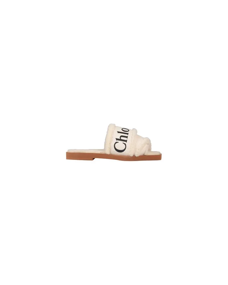 Chloé SCHUHE - Sandalenauf YOOX.COM Cremeweiß