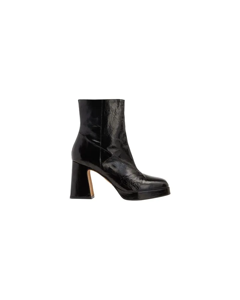8 by Yoox LEATHER PLATFORM TALL ANKLE BOOT - SCHUHE - Stiefelettenauf YOOX.COM Schwarz