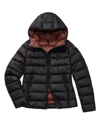 Blauer Pufferjacke & Daunenjacke Schwarz