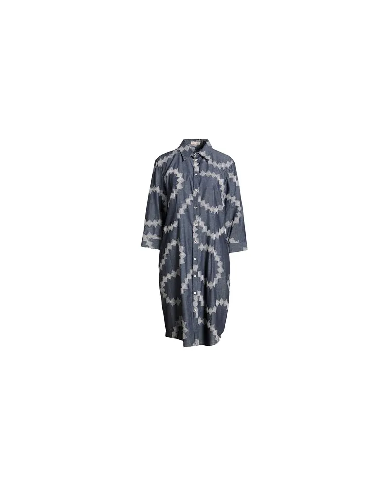 Camicettasnob KLEIDER - Midi-Kleiderauf YOOX.COM Taubenblau