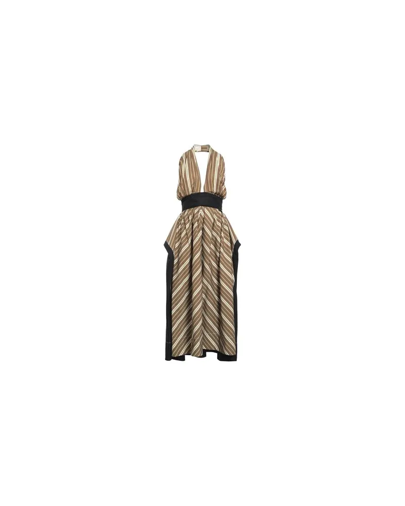 Tory Burch KLEIDER - Maxi-Kleiderauf YOOX.COM Militärgrün
