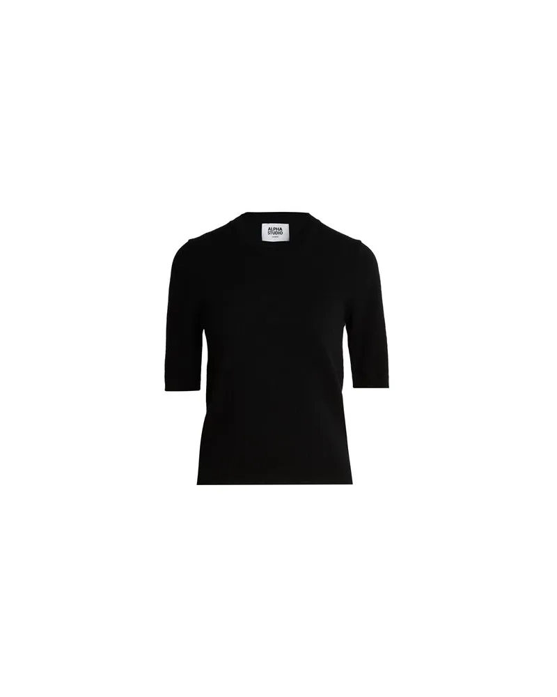 Alpha Studio STRICKWAREN - Pulloverauf YOOX.COM Schwarz