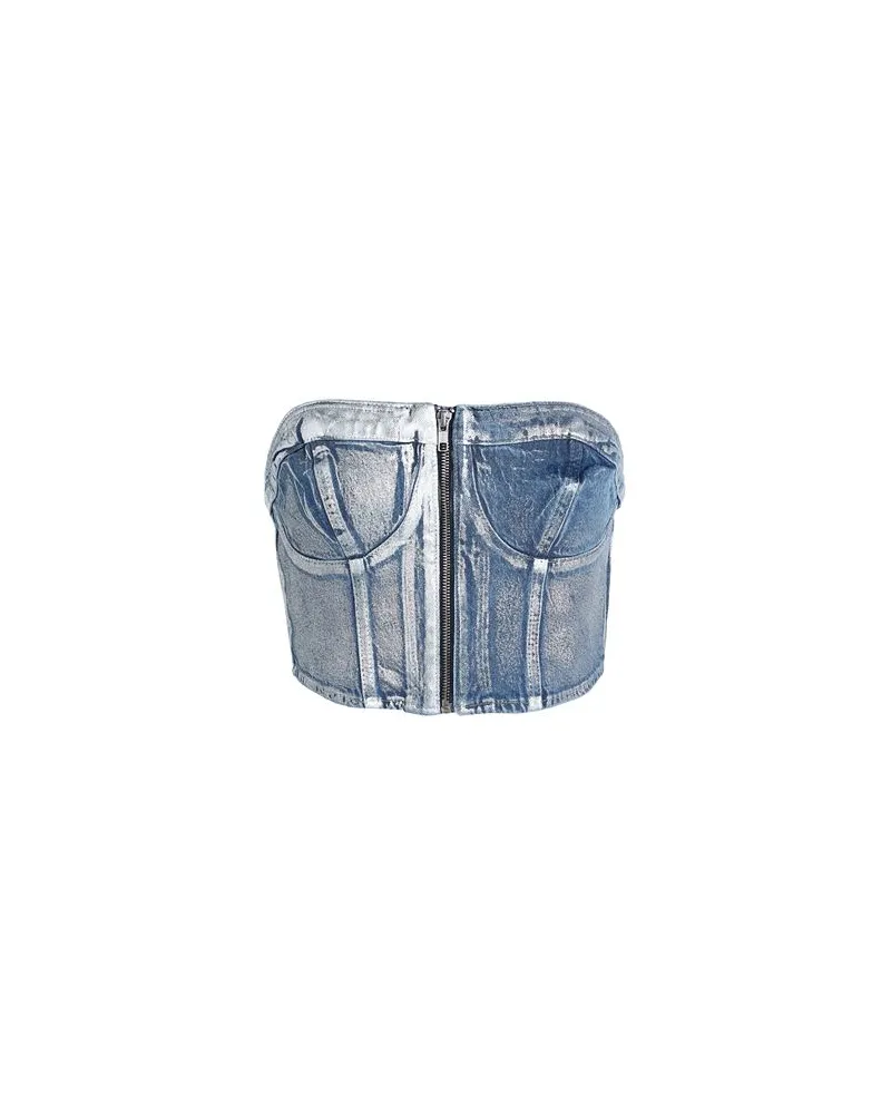 Karl Lagerfeld KLJ DENIM BUSTIER  - TOPS - Topsauf YOOX.COM Blau