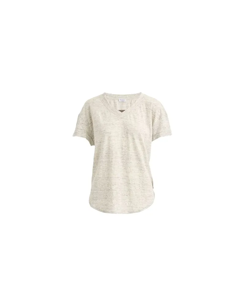 Brunello Cucinelli TOPS - T-shirtsauf YOOX.COM Hellgrau