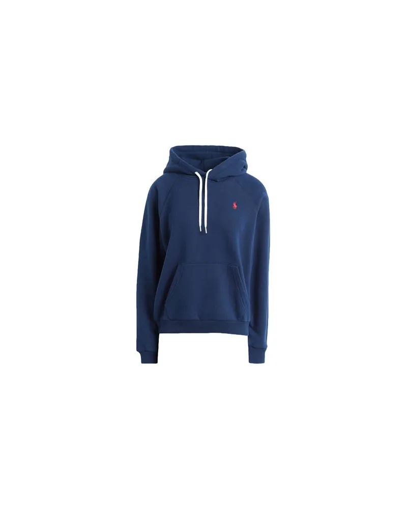 Ralph Lauren SHRUNKEN FIT FLEECE HOODIE   - TOPS - Sweatshirtsauf YOOX.COM Marineblau
