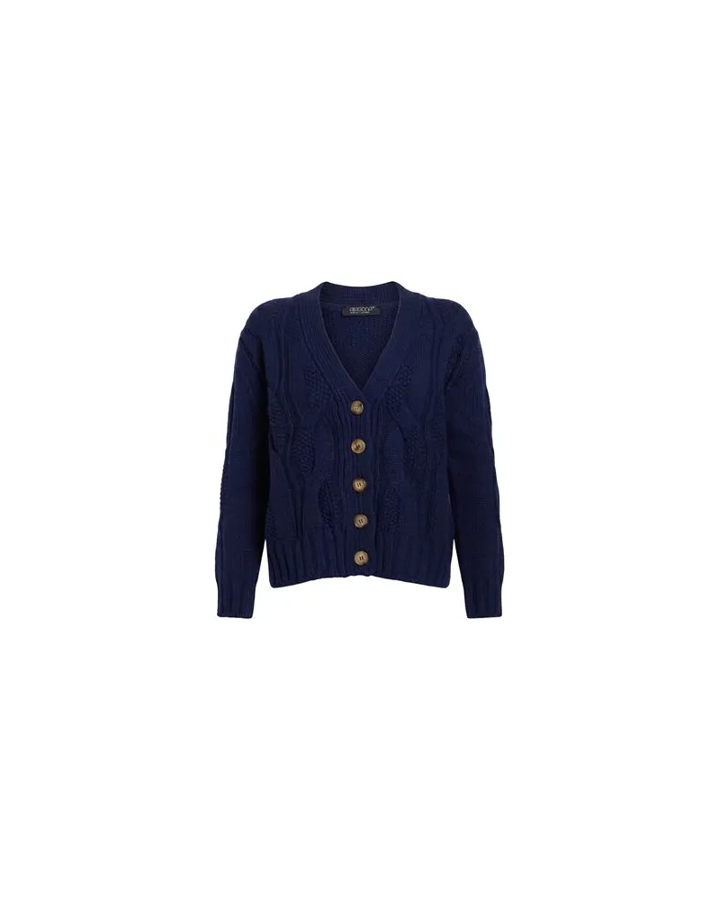 ARAGONA STRICKWAREN - Strickjackenauf YOOX.COM Marineblau