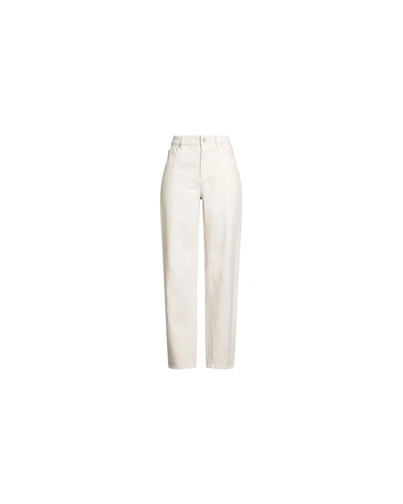 Brunello Cucinelli HOSEN & RÖCKE - Jeanshosenauf YOOX.COM Cremeweiß