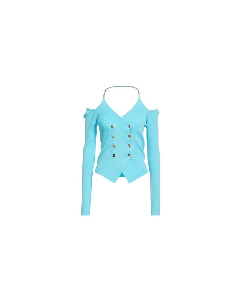 No Secrets STRICKWAREN - Strickjackenauf YOOX.COM Himmelblau