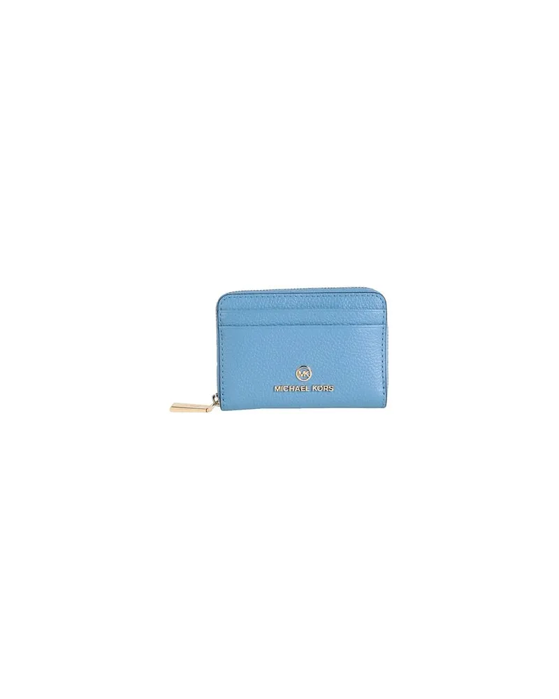 Michael Kors SM ZA COIN CARD CASE - Kleinlederwaren - Brieftaschenauf YOOX.COM Hellblau