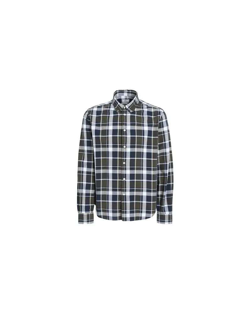 Woolrich POPLIN MADRAS SHIRT   - TOPS - Hemdenauf YOOX.COM Dunkelgrün