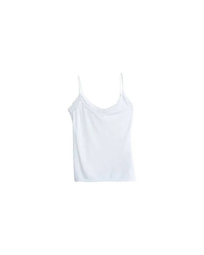 120% Lino TOPS - Tank Topsauf YOOX.COM Weiß