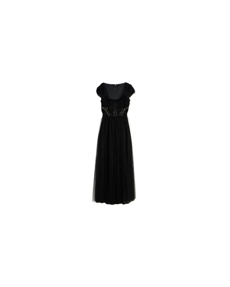 Elisabetta Franchi KLEIDER - Maxi-Kleiderauf YOOX.COM Schwarz