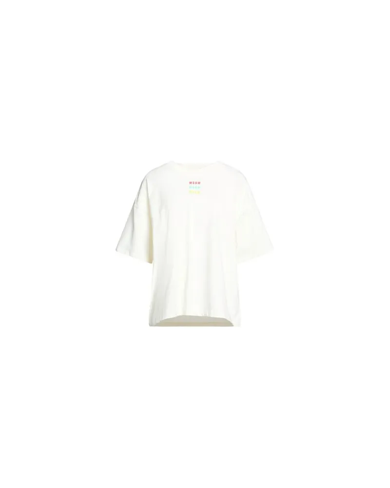 MSGM TOPS - T-shirtsauf YOOX.COM Cremeweiß