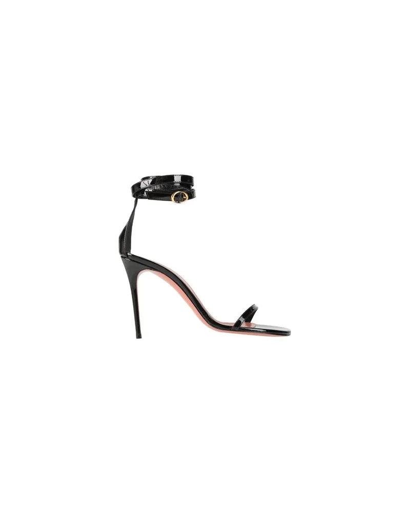 Amina Muaddi SCHUHE - Sandalenauf YOOX.COM Schwarz