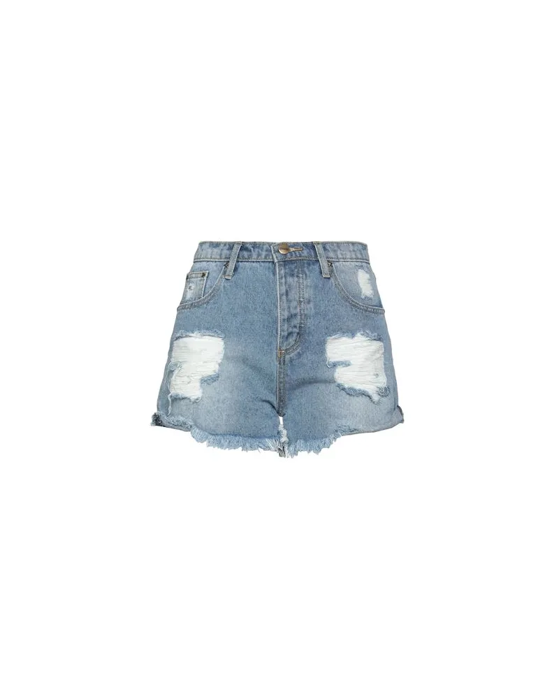 KENGSTAR HOSEN & RÖCKE - Jeansshortsauf YOOX.COM Blau