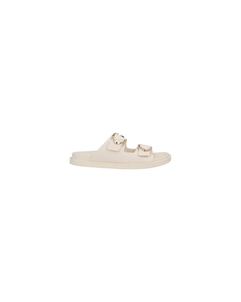 Blauer SCHUHE - Sandalenauf YOOX.COM Cremeweiß