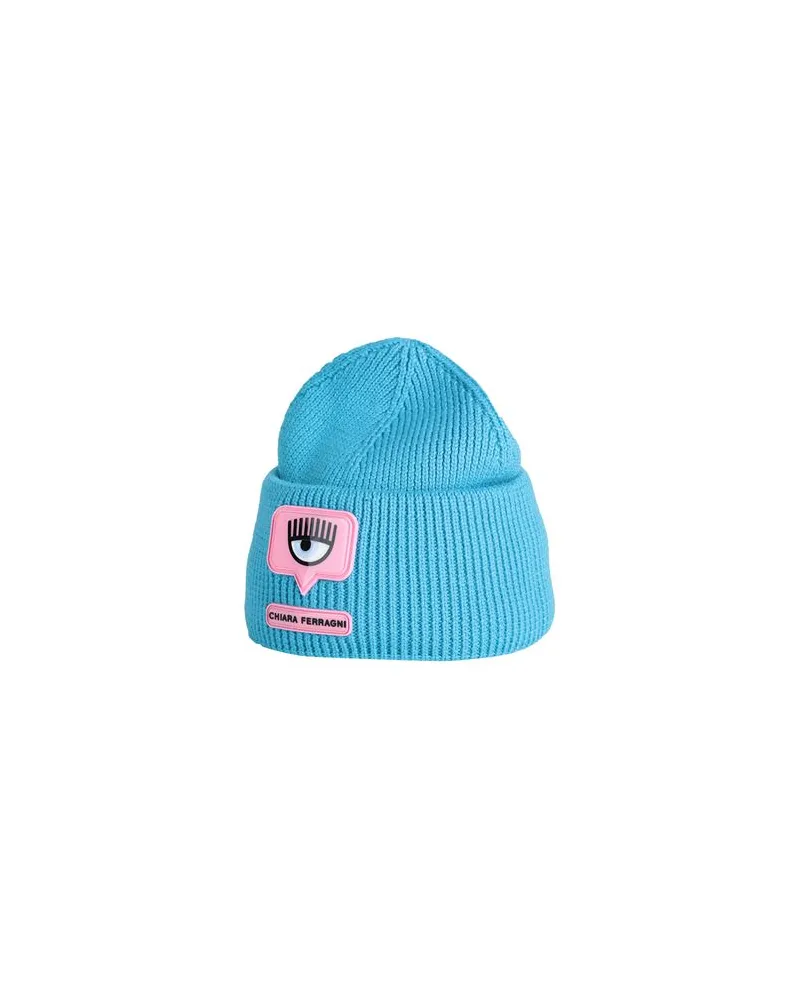 Chiara Ferragni ACCESSOIRES - Mützen & Hüteauf YOOX.COM Azurblau