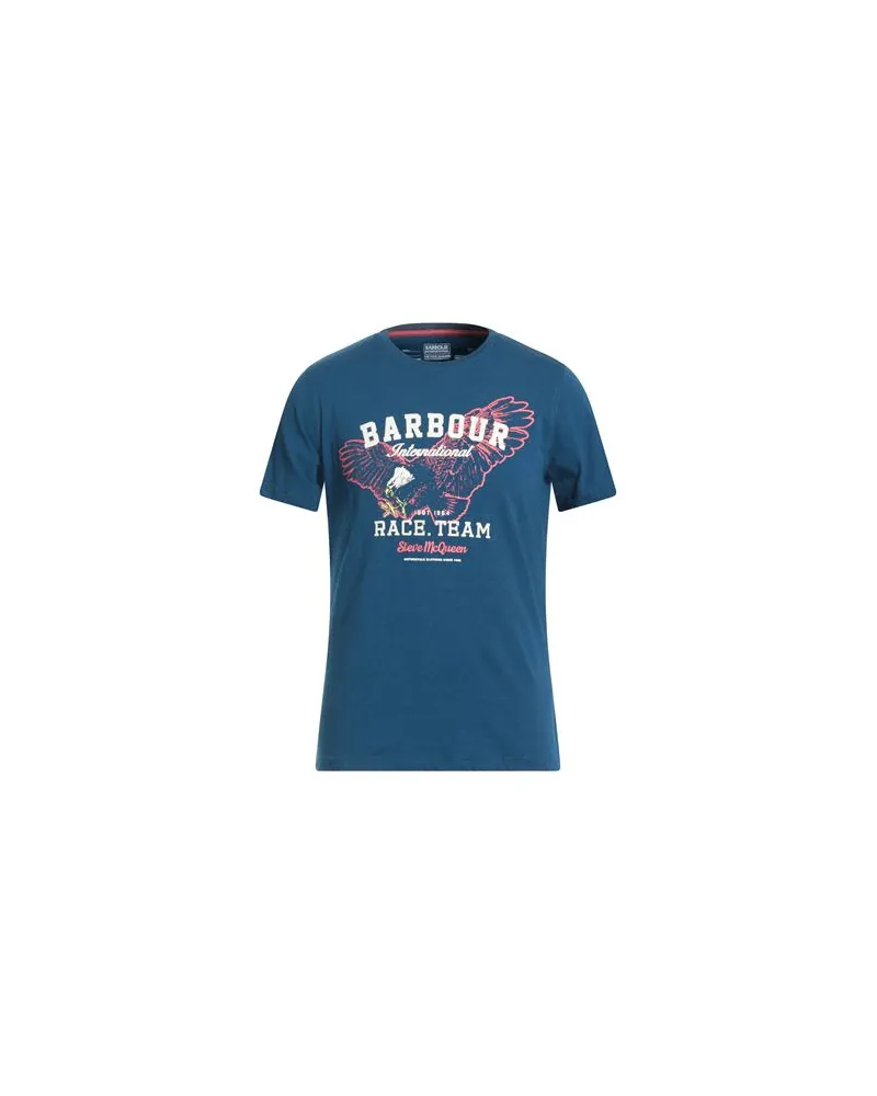 Barbour THE STEVE MCQUEEN COLLECTION  - TOPS - T-shirtsauf YOOX.COM Blau