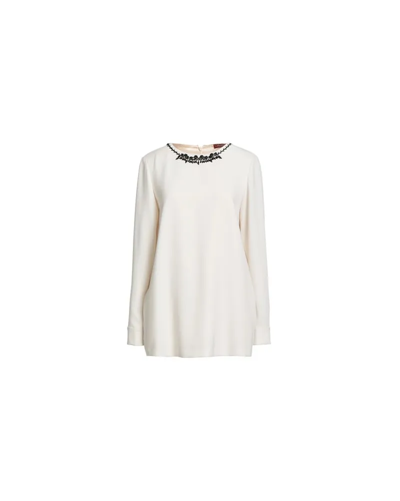 Max Mara TOPS - Topsauf YOOX.COM Cremeweiß