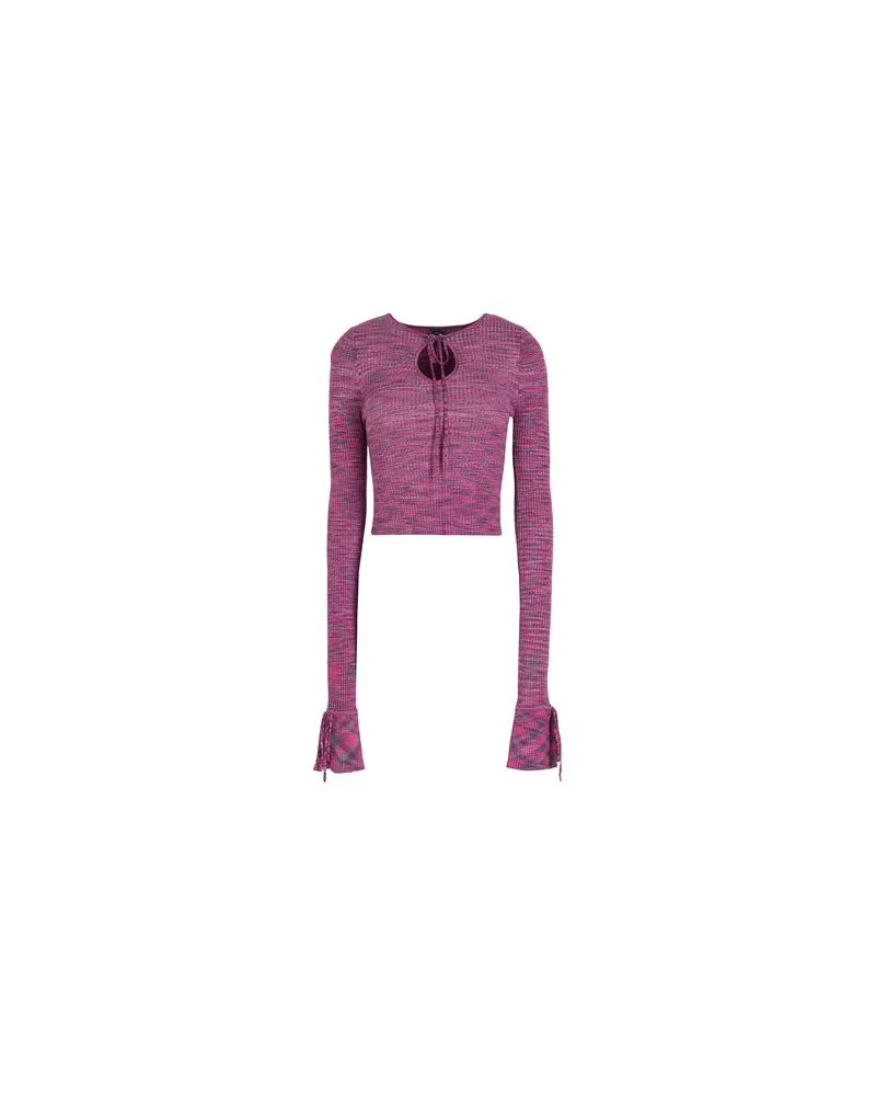 8 by Yoox VISCOSE PRINTED KNIT TOP  - STRICKWAREN - Pulloverauf YOOX.COM Violett