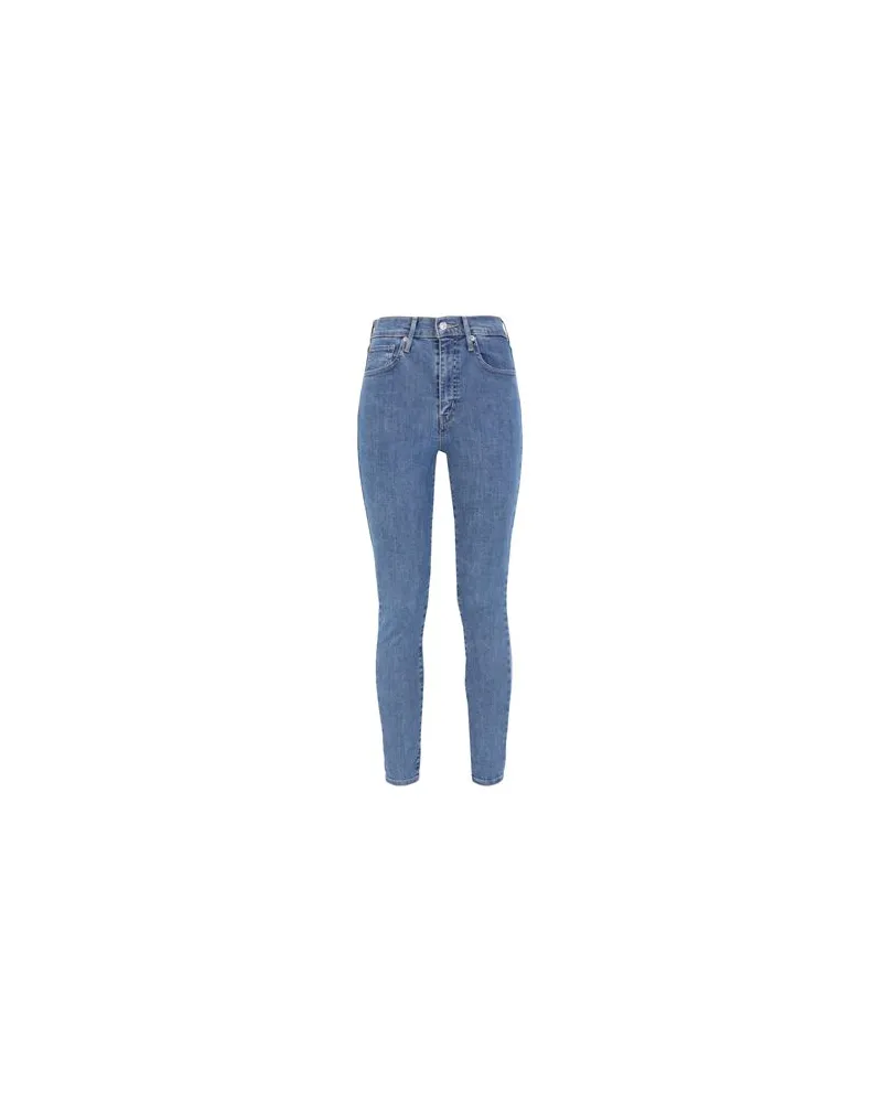 Levi's MILE HIGH SUPER SKINNY - HOSEN & RÖCKE - Jeanshosenauf YOOX.COM Blau
